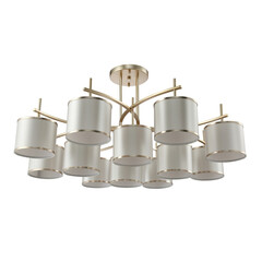 Потолочная люстра Crystal Lux Sergio PL8+4 Gold, фото 